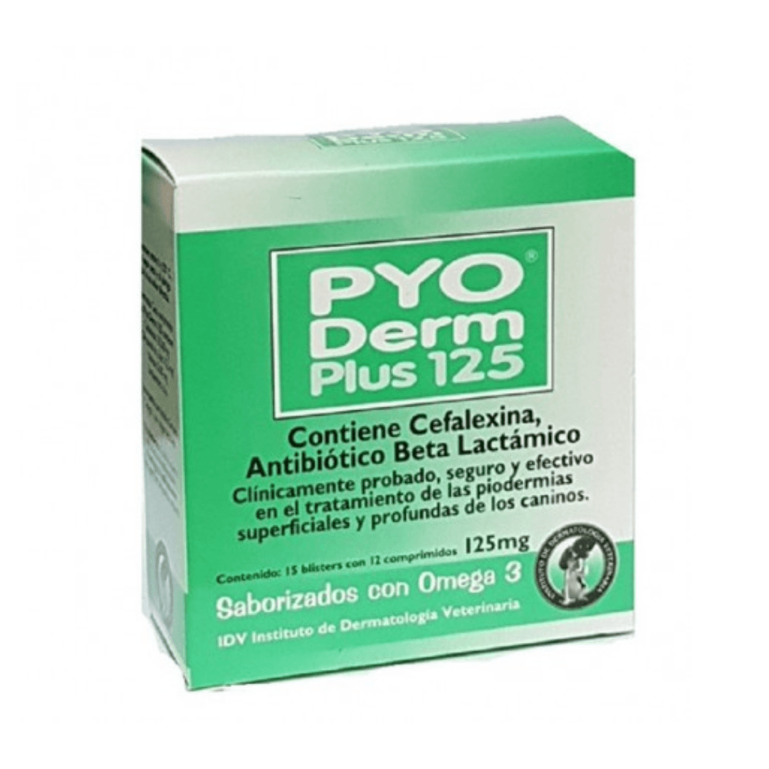 Pyo Derm plus 125 (blister por 12 comp)